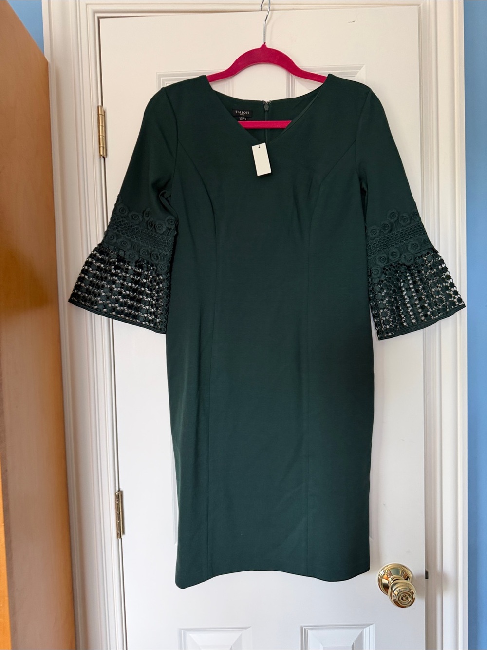 Talbots Women’s 8P green dress NWT